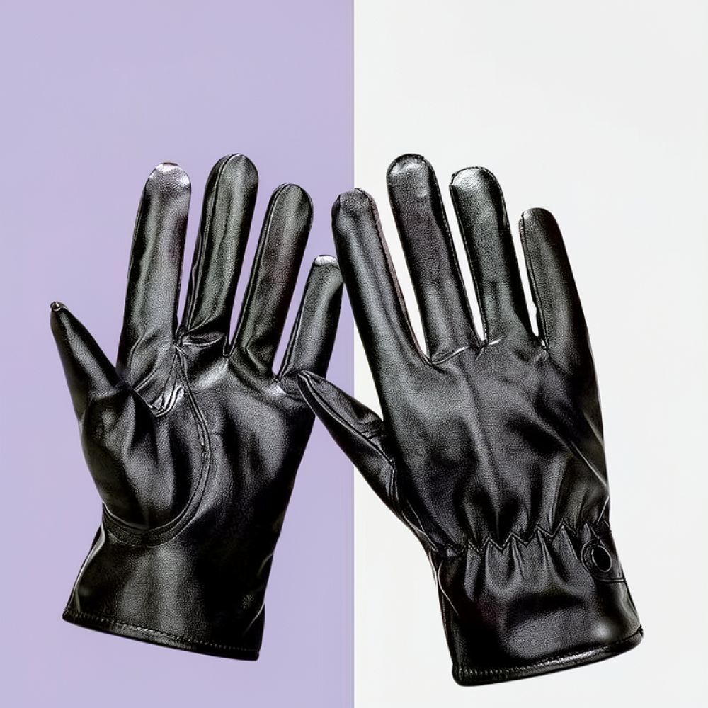 Winter Cycling Commute Gear - قفازات شتوية من جلد البولي يوريثان