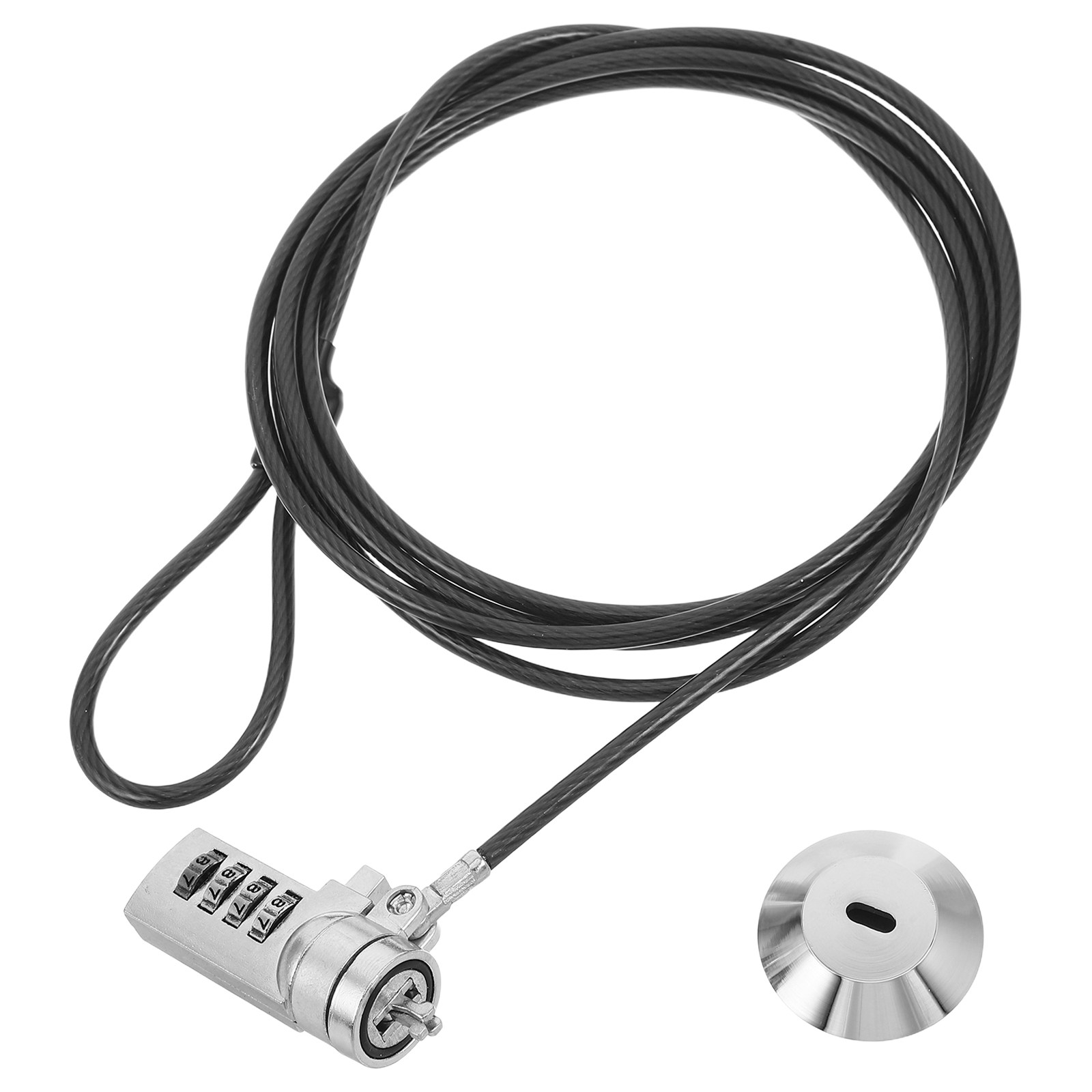 Cable Lock Flexible - مجموعة قفل كابل لابتوب مكونة من