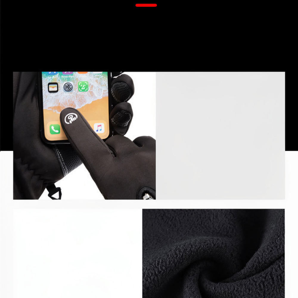 Winter Cycling Commute Gear - قفازات حرارية مقاومة للماء والرياح، مناسبة