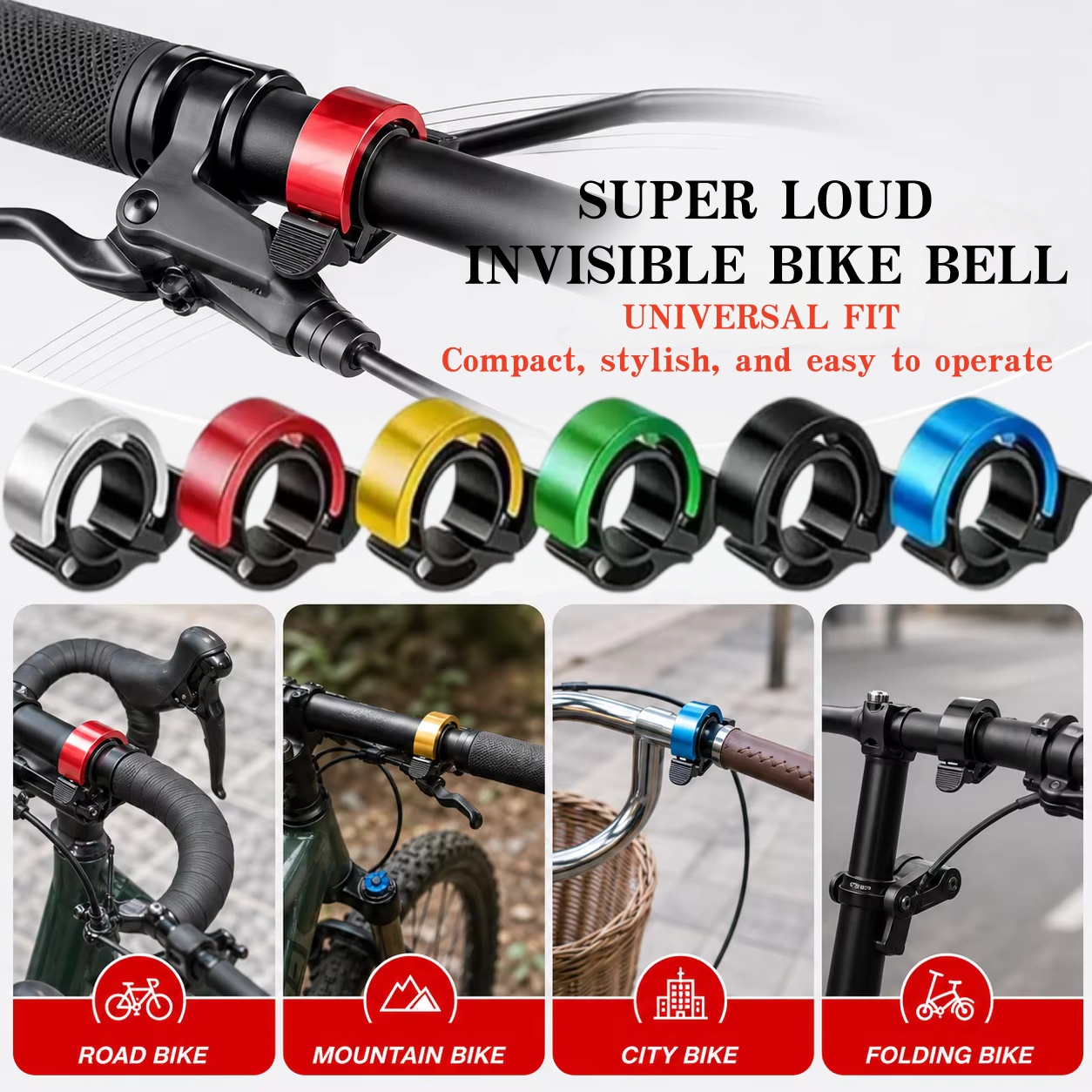 جرس دراجة هوائية، بوق دراجة هو - مراجعة Bell Handlebar Ring وسعره